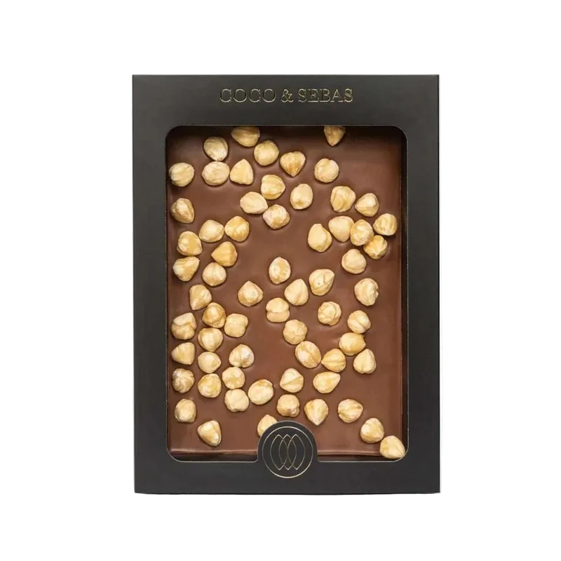 Plak Melkchocolade Hazelnoten