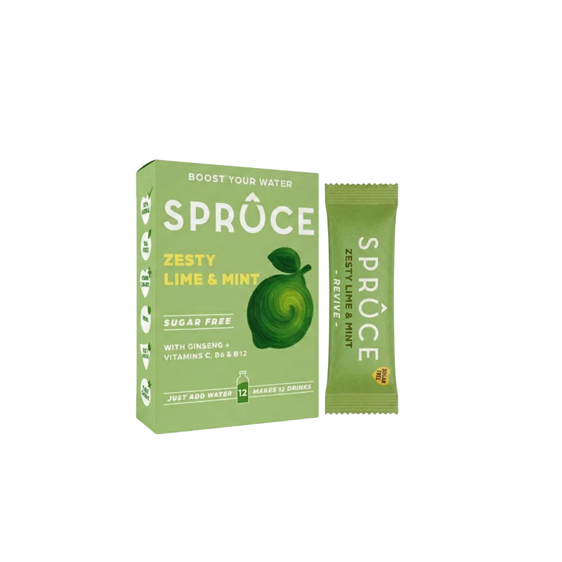 Spruce Zesty Lime & Mint Water Enhancer 12 Pack