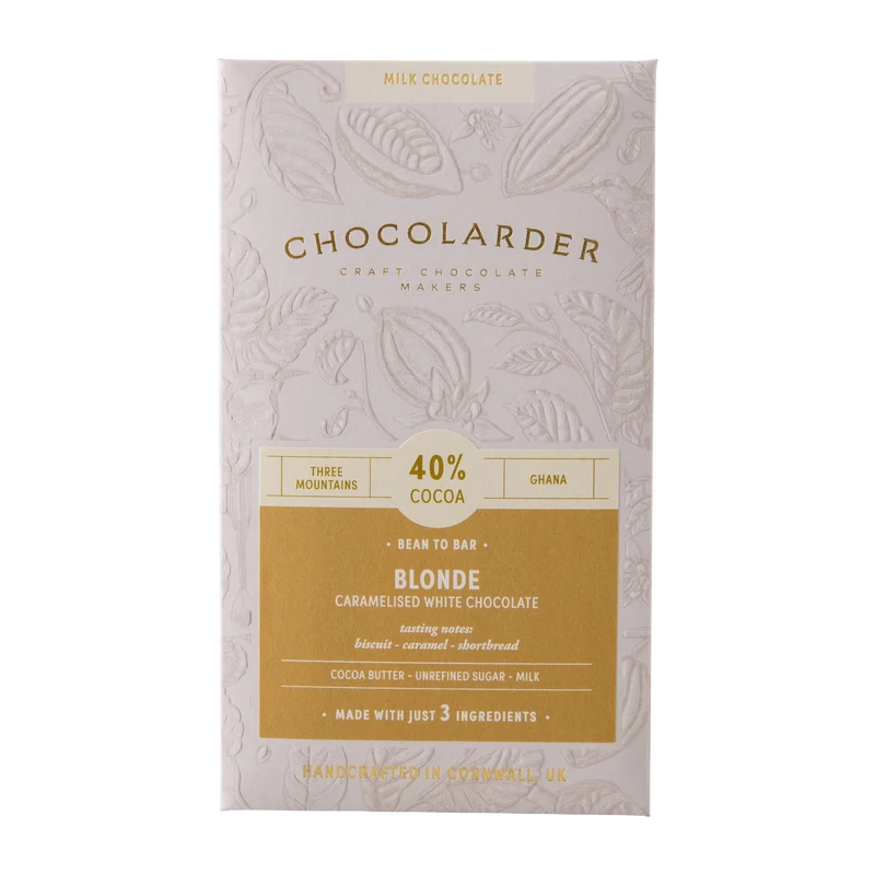 Blonde 40% White Chocolate Bar