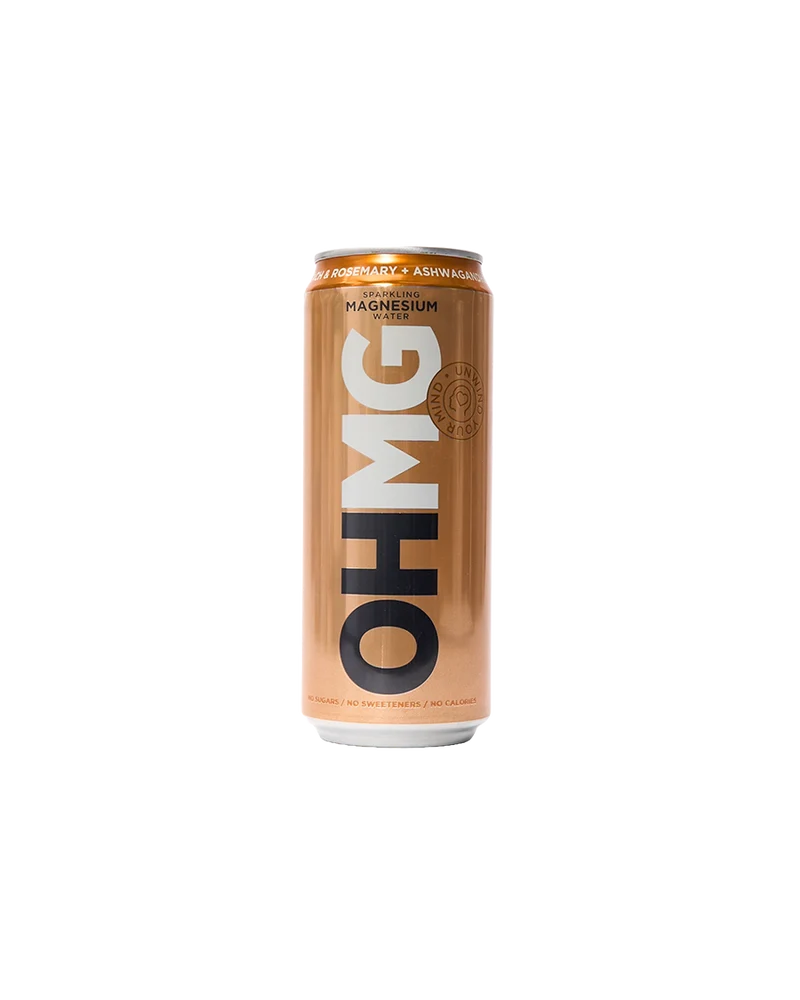 Peach & Rosemary Sparkling Magnesium Water with Ashwagandha