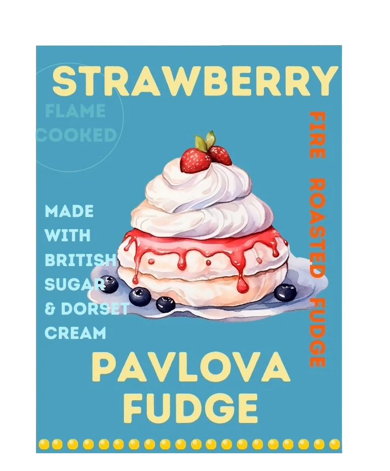 Strawberry Pavlova Fudge