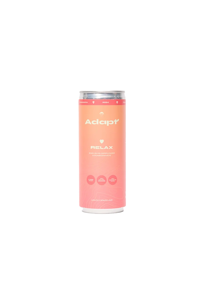 English Elderflower & Pomegranate Adaptogen Soda