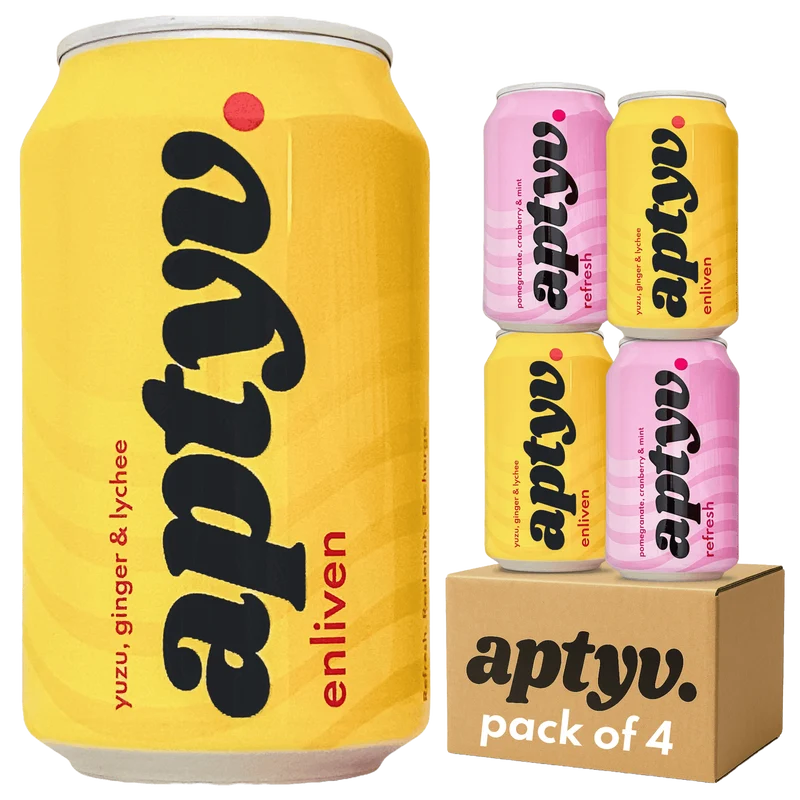 Aptyv Mixed Case - Focus & Hydration Functional Drinks 4 x 330ml