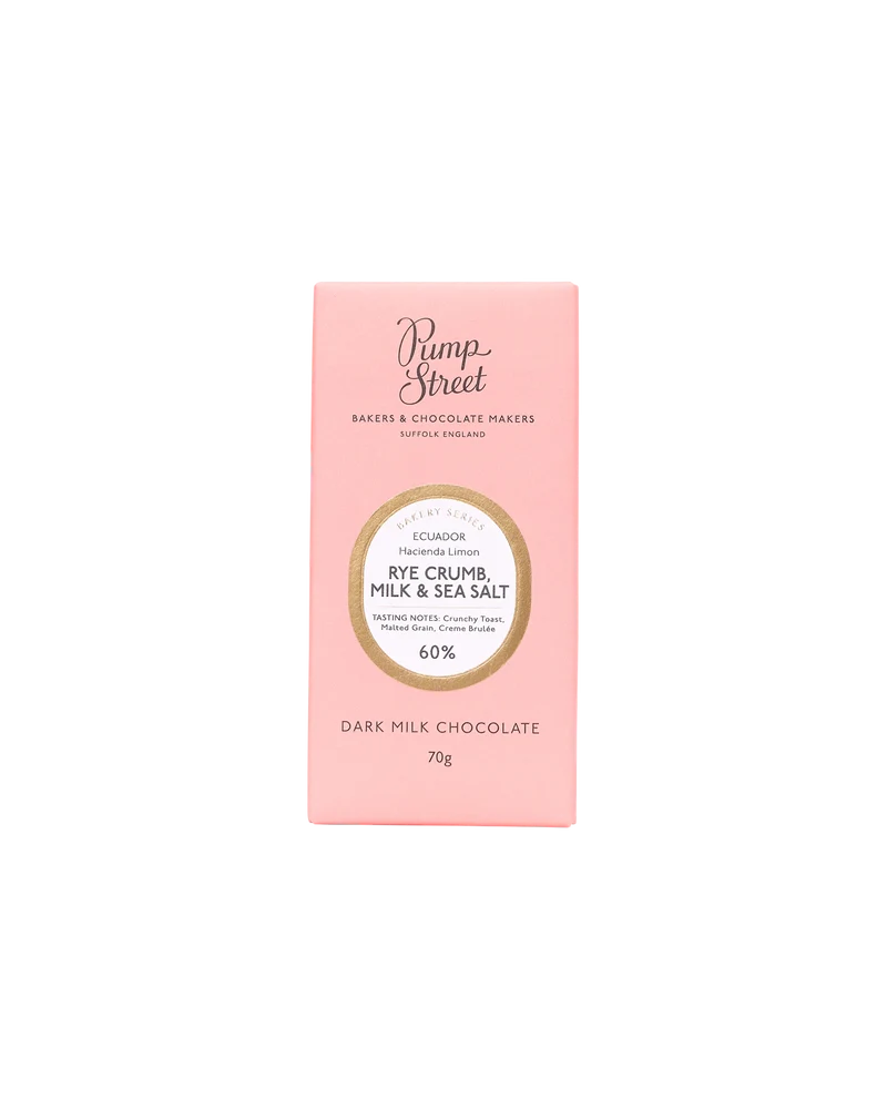 Rye Crumb, Milk & Sea Salt Chocolate Bar 60%