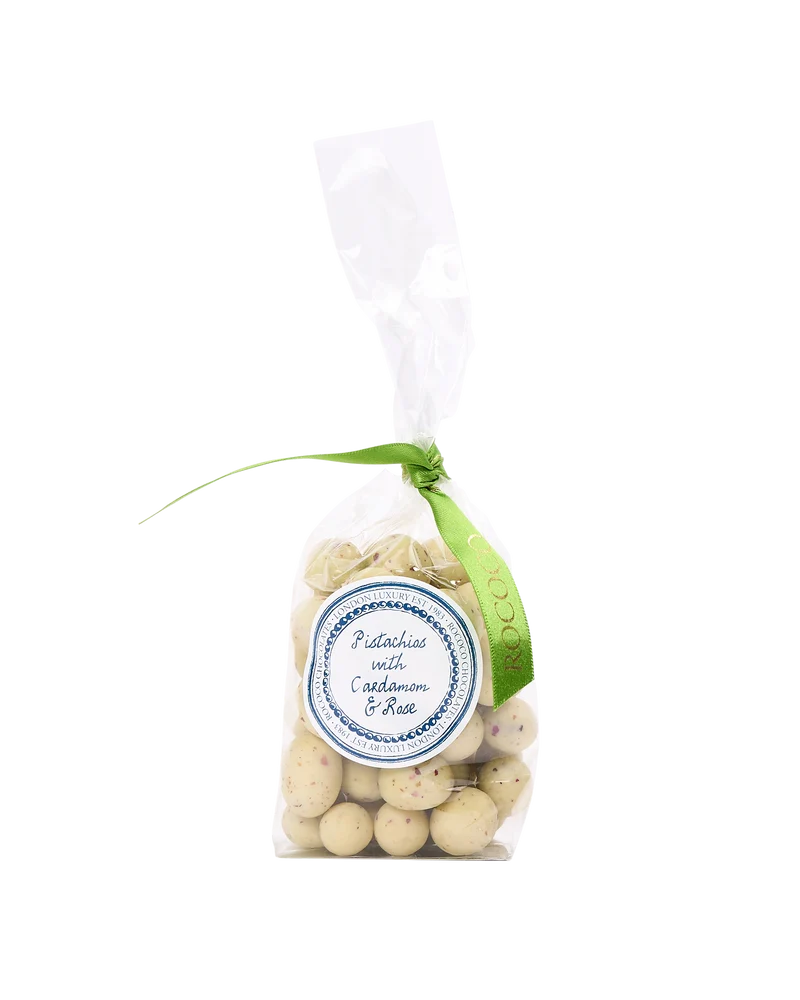 Cardamom & White Chocolate Covered Pistachios