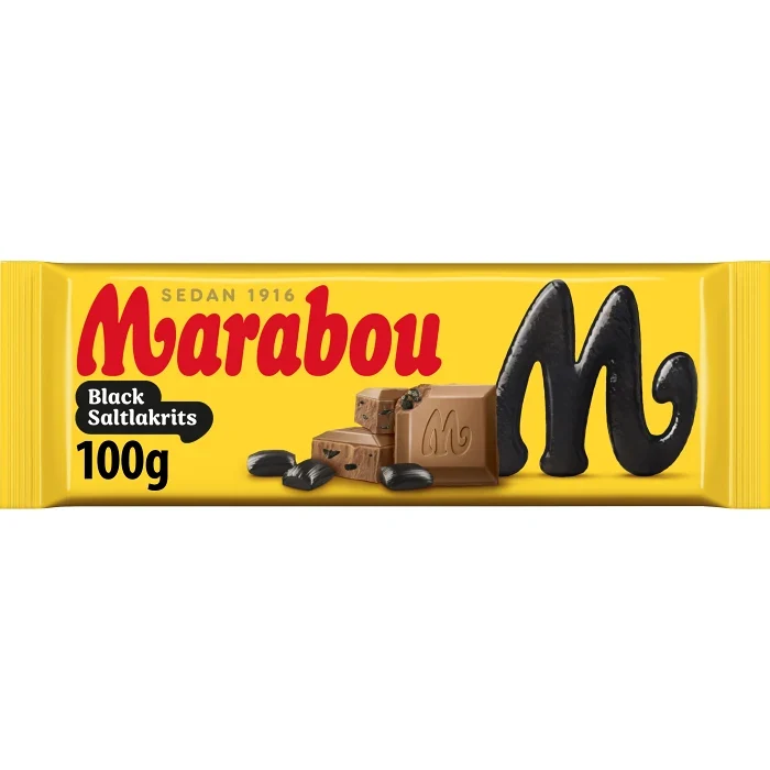 Marabou - Chocolade reep - Black Saltlakrits