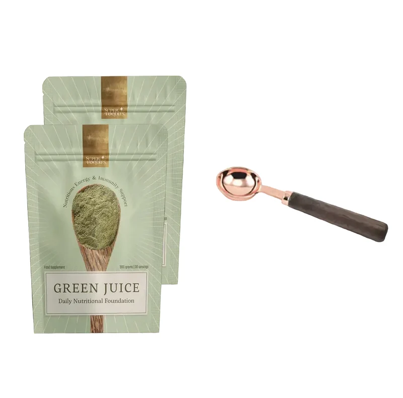 2x Green Juice + Gratis Bronzen Scoop