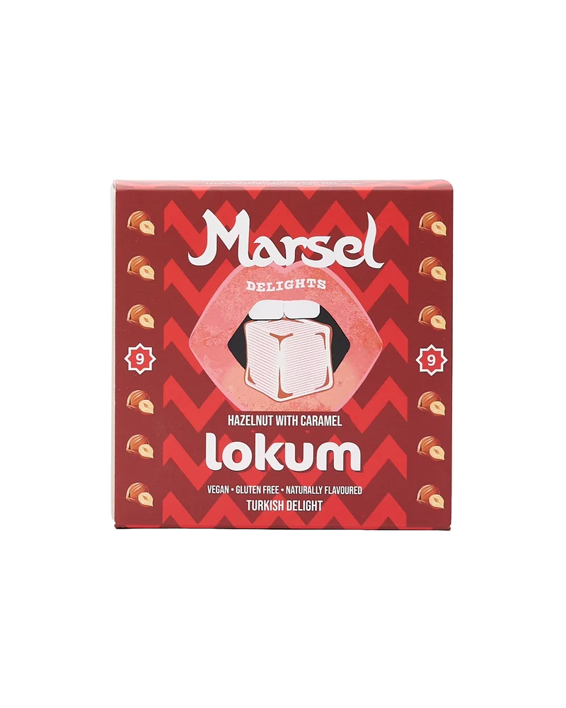 Hazelnut & Caramel Lokum Turkish Delights