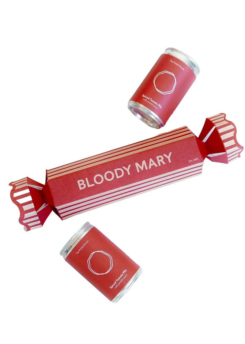 Non-Alc Bloody Mary Christmas Cracker