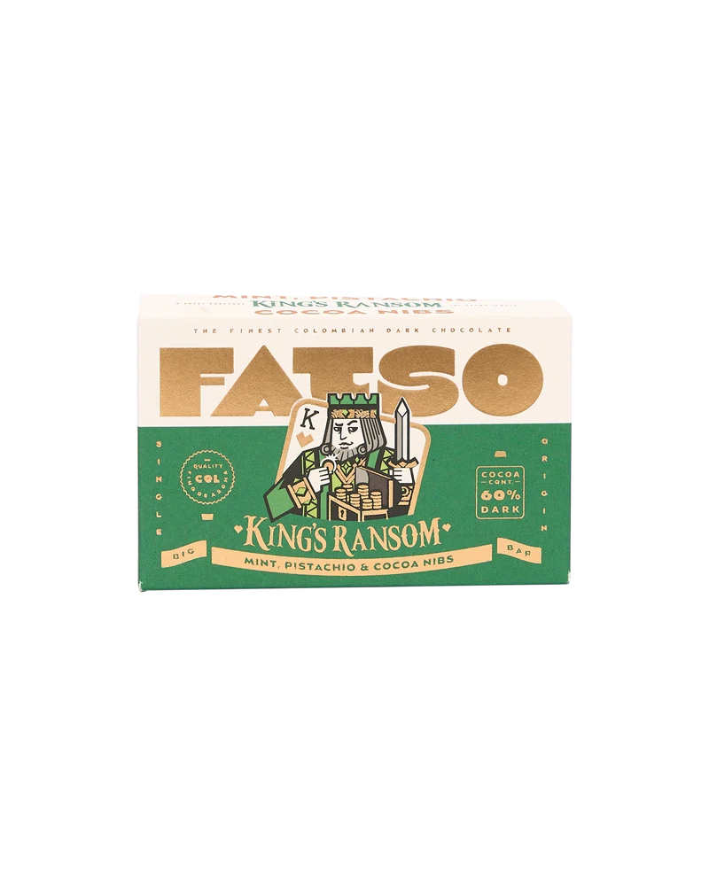King's Ransom: Pistachio, Mint & Cocoa Nib Dark Chocolate