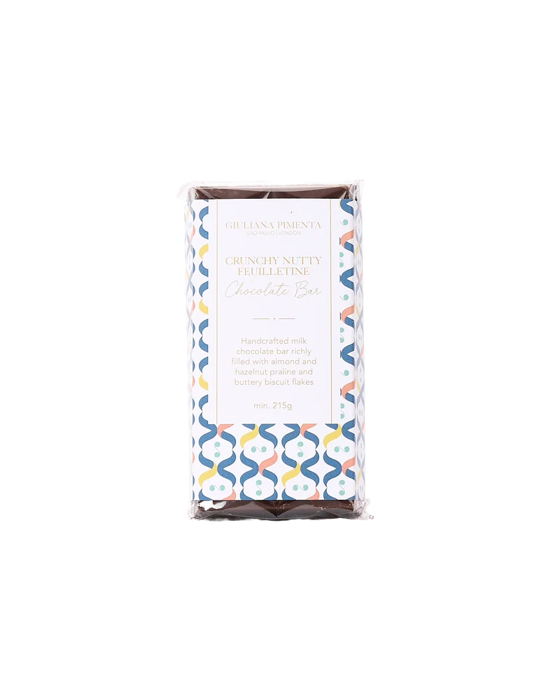 Crunchy Nutty Feuillettine Chocolate Bar Large