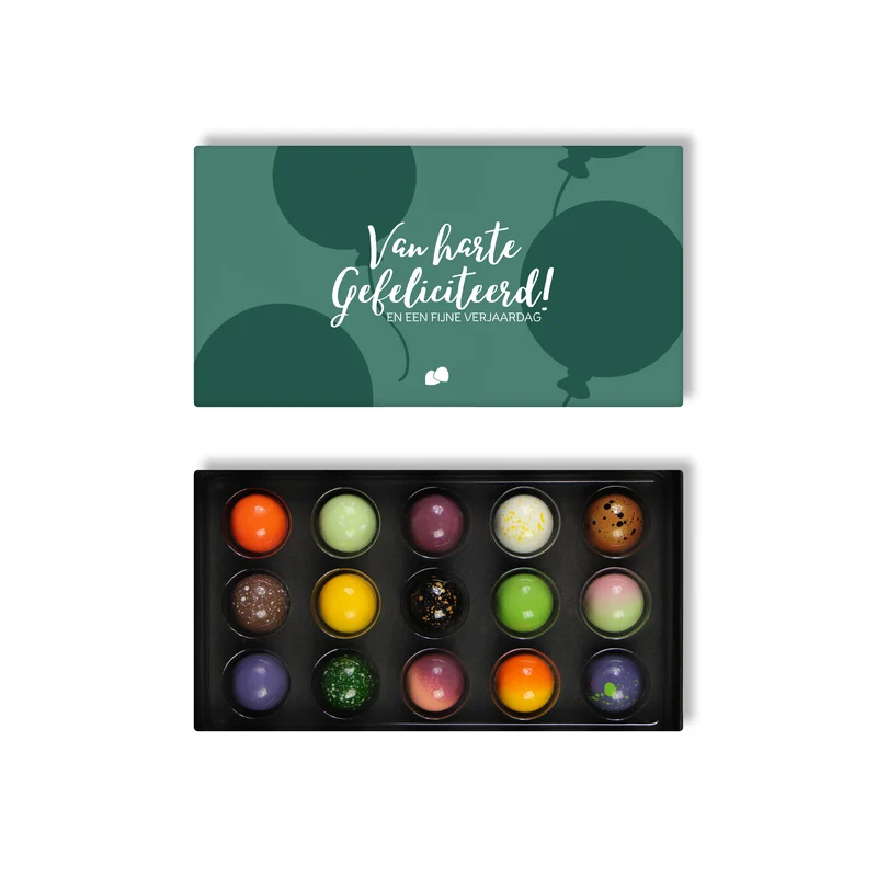 Gefeliciteerd chocolade bonbons 15 stuks
