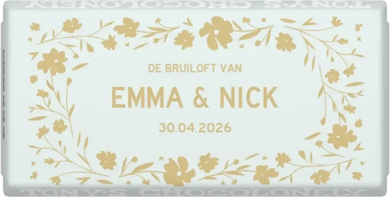 gepersonaliseerd bloemen bruiloft