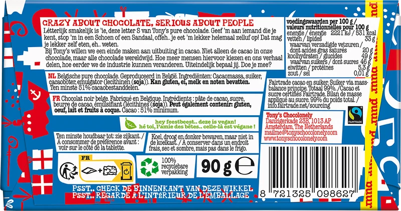 Schoenletter S puur, 90gr