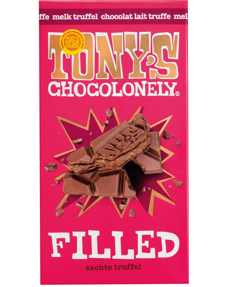 filled melkchocolade zachte truffel
