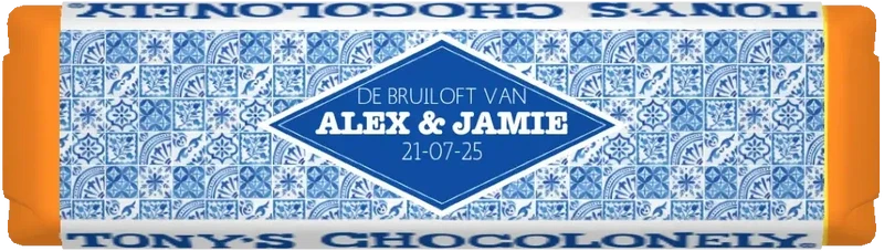 gepersonaliseerd kleine reep bruiloft