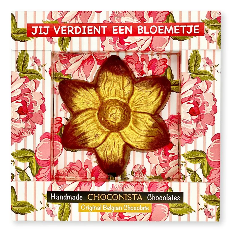 Chocolade Bloem Goud