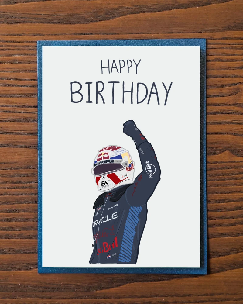 Verjaardagskaart Max Verstappen 🏎️