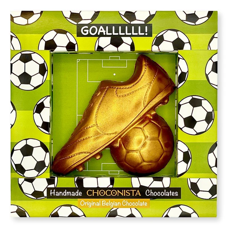 Chocolade Voetbalschoen met Voetbal