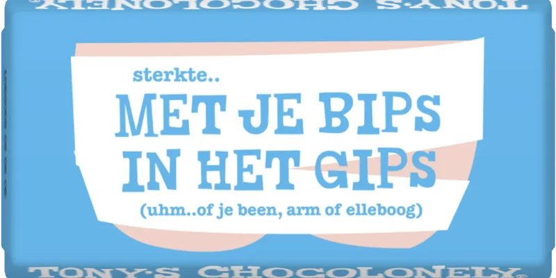 gepersonaliseerde chocoladereep beterschap