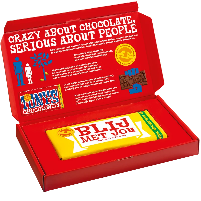 chocolade cadeau doos blij met jou