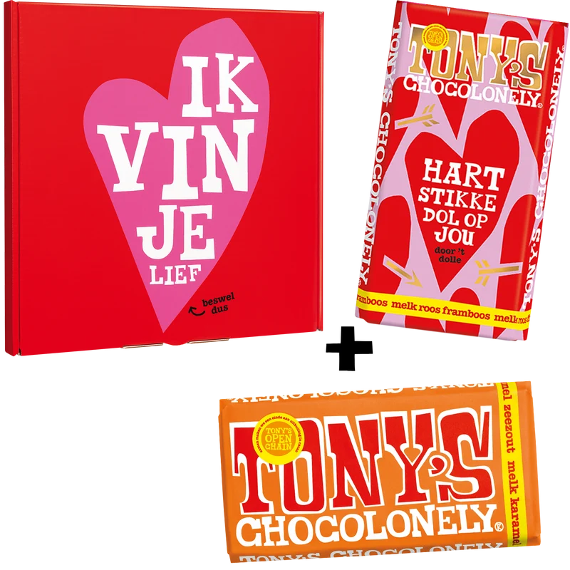 chocolade cadeau pakket liefde
