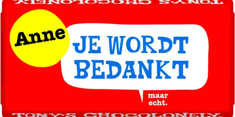 gepersonaliseerd je wordt bedankt