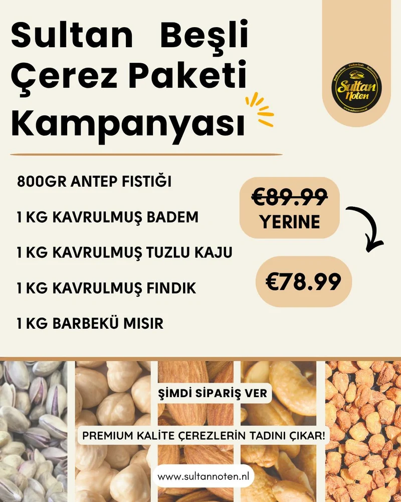 Sultan Beşli Çerez Paketi