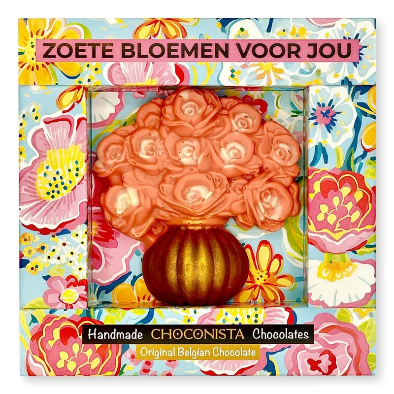 Chocolade Bloemen In Vaas