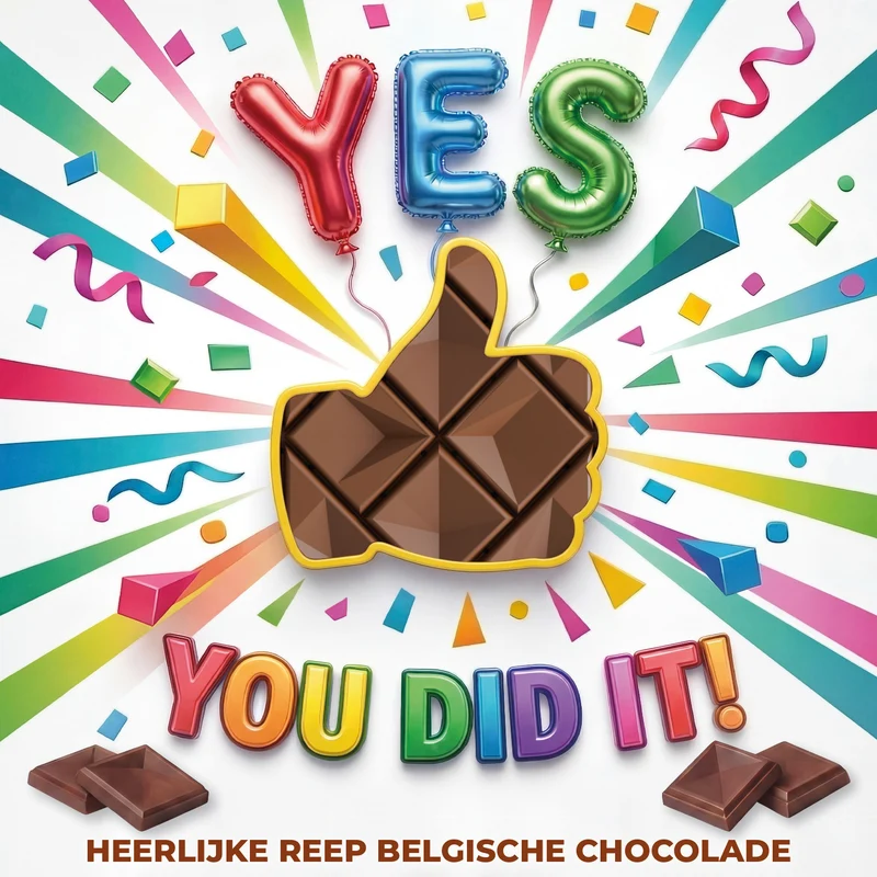 Chocolade Reep Kaart Yes You Did It