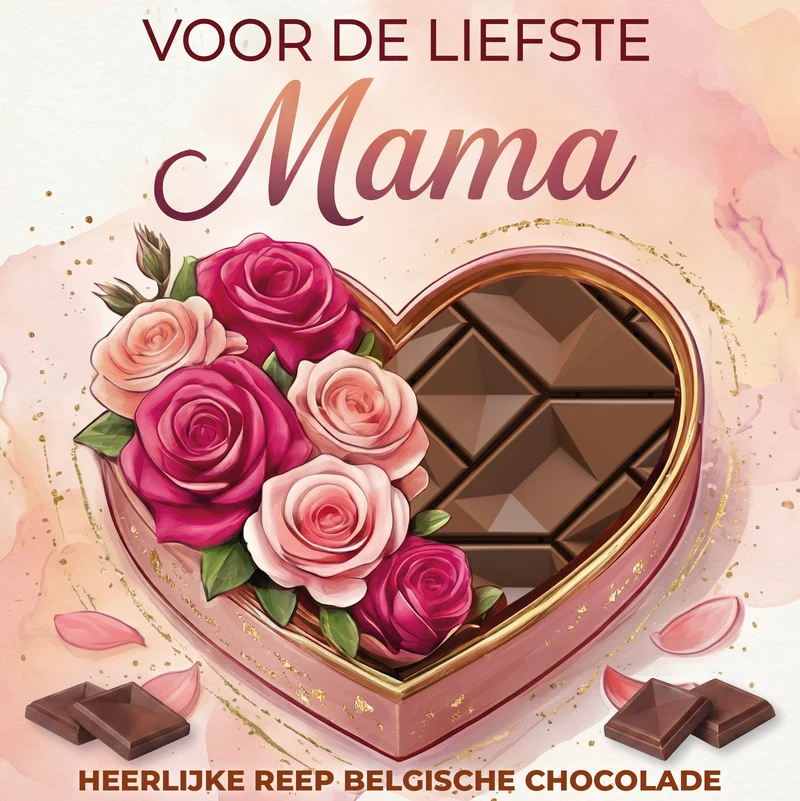 Chocolade Reep Kaart Voor De Liefste Mama