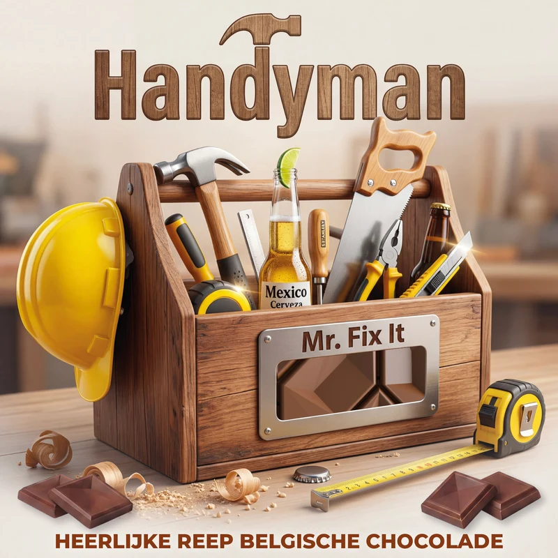 Chocolade Reep Kaart Handyman