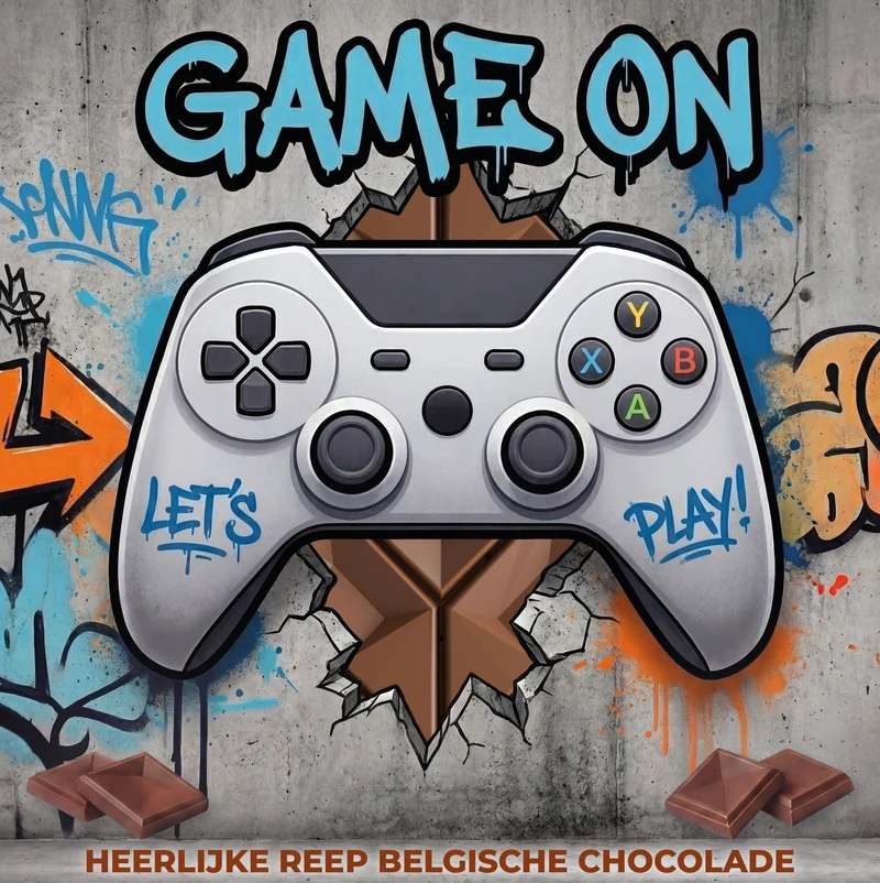 Chocolade Reep Kaart Game On