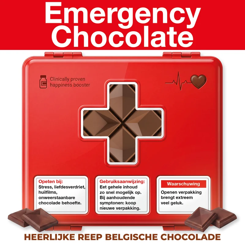 Chocolade Reep Kaart Emergency Chocolate
