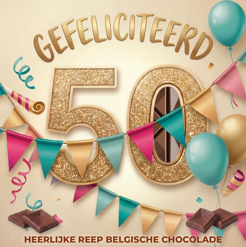 Chocolade Reep Kaart 50