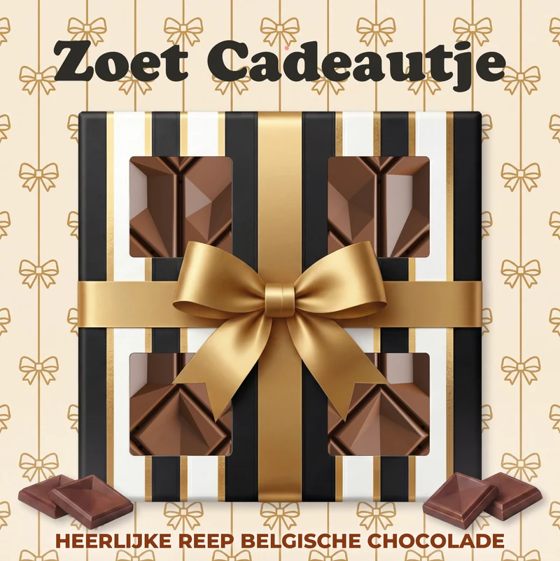 Chocolade Reep Kaart Zoet Cadeautje