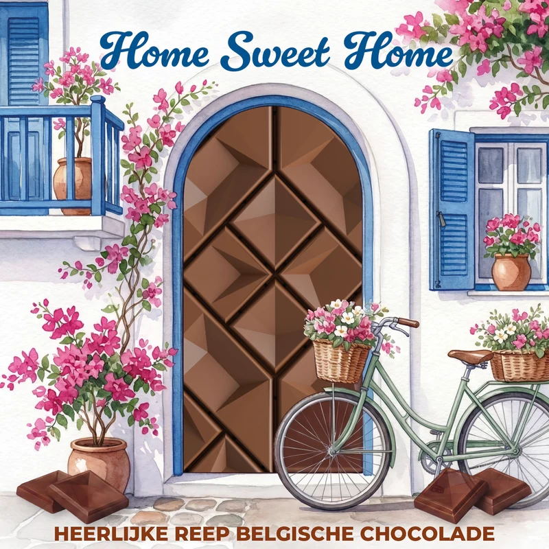Chocolade Reep Kaart Home Sweet Home