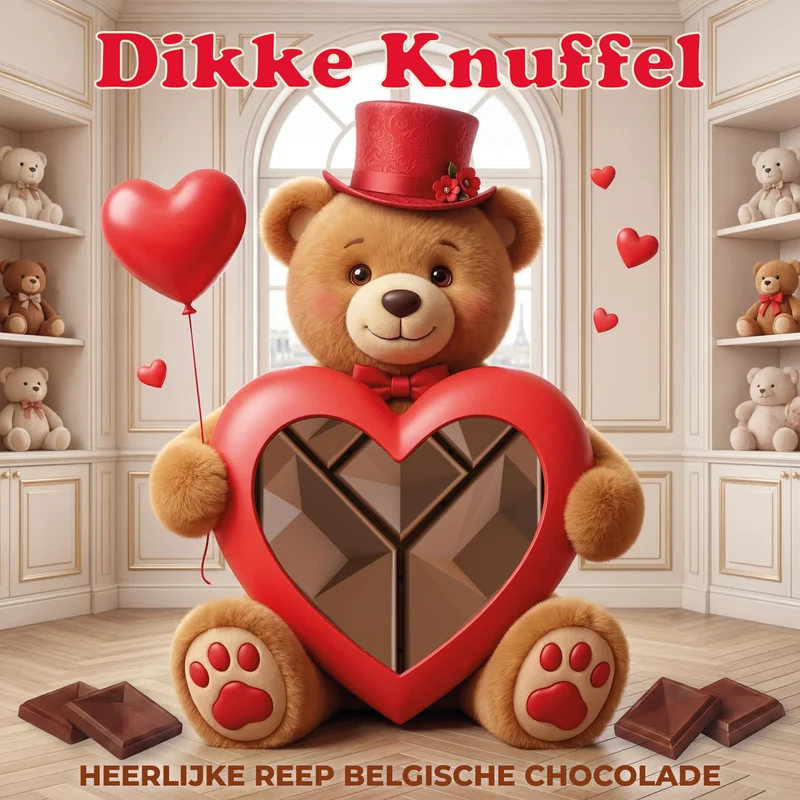 Chocolade Reep Kaart Dikke Knuffel