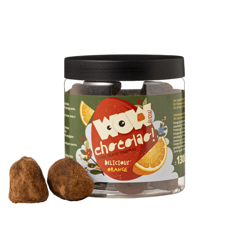 Orange - Easter Chocolate Truffles - Gifting jar 130g