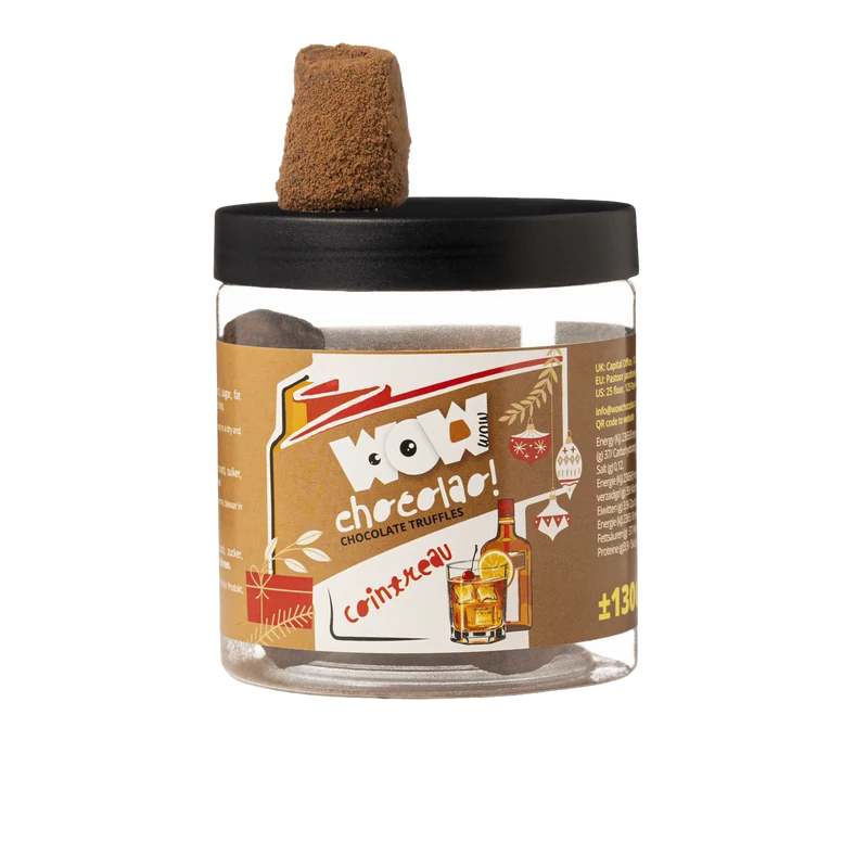 Cointreau Christmas Truffles Gift Jar 130g | Orange Liqueur Chocolate