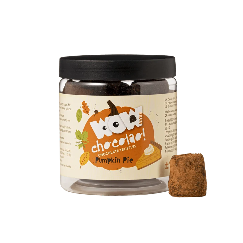 Pumpkin Pie Chocolate Truffles Gift Jar 130g | Autumn Dessert Chocolate