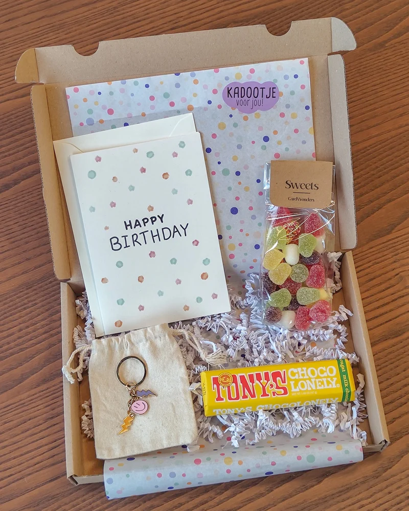 Cadeaupakket Verjaardag Happy🥳