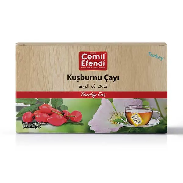 Kuşburnu Çayı Süzen Poşet 20'li