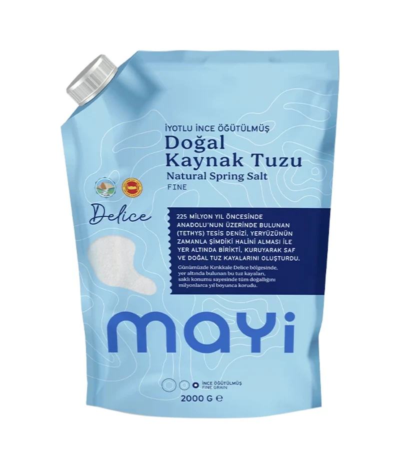 MAYİ ÖĞÜTÜLMÜŞ SOFRA TUZU 2 KG (İYOT İLAVELİ)