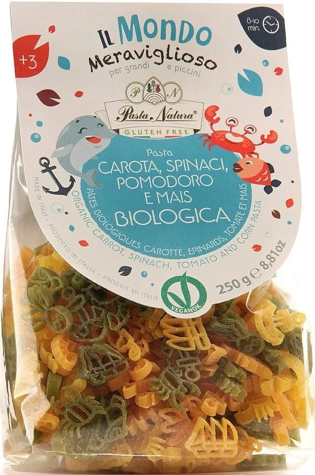MAKARON OCEAN SANS GUELUTENE (COUQUER) BIO 250 g - PASTA NATURA