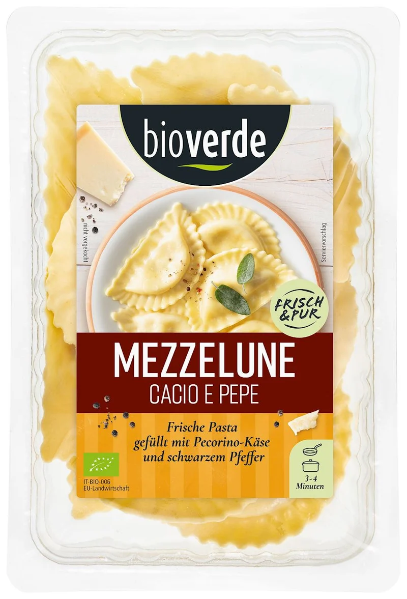 PAVETTES FRAÎCHES AU FROMAGE ET PIEPRESSES BIO 250 g - BIO VERDE