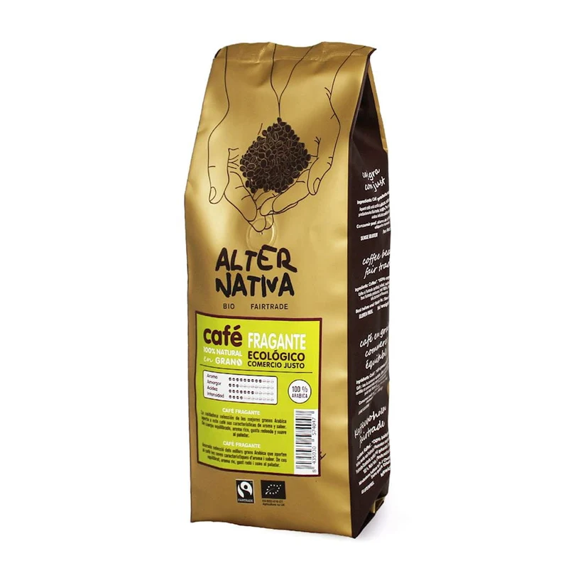 CAFÉ D'ARABICA 100% COMMERCE ÉQUITABLE SANS GLUTEN BIO 500 g - ALTERNATIVA