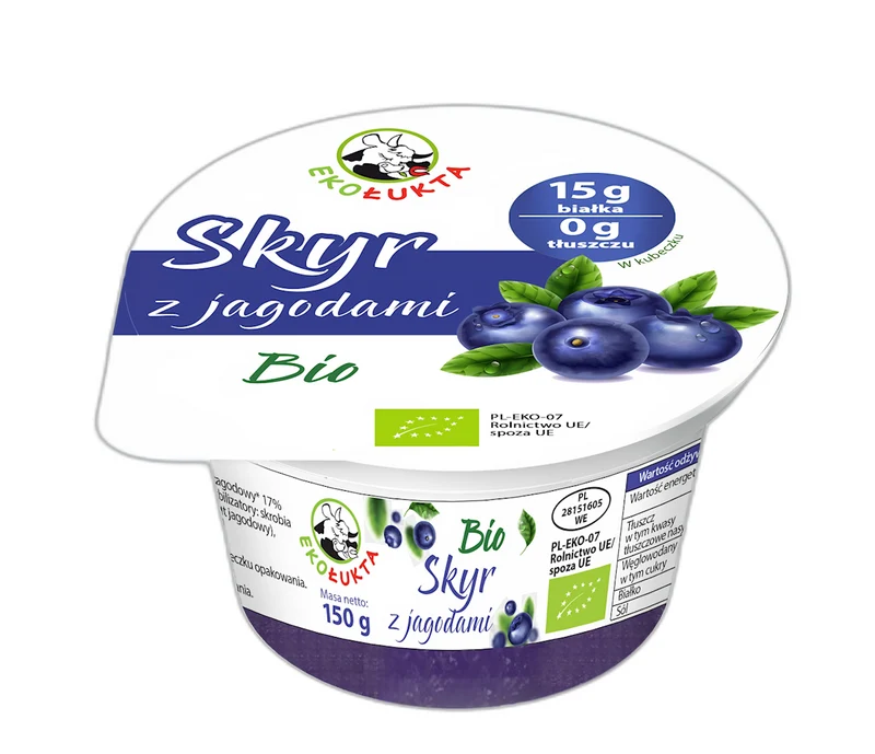 SKYR yaourt aux myrtilles BIO 150 g - EKO LUKTA