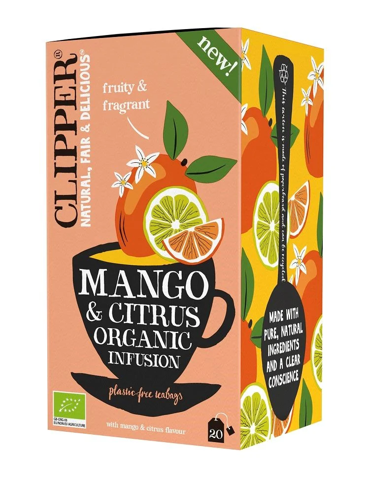 Tee mit MANGO- & ZITRONENGESCHMACK BIO (20 x 1,8 g) 36 g - CLIPPER
