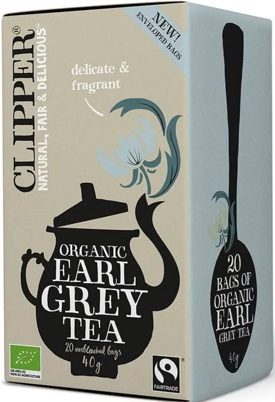 EARL GREY FAIR TRADE BLACK TEA BIO (20 x 2 g) 40 g - CLIPPER